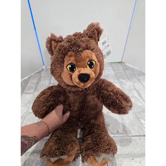 Build-A-Bear Other - Build A Bear Howlin Werewolf Halloween Shaggy Plush Soft Toy Wolf Dog Brown New